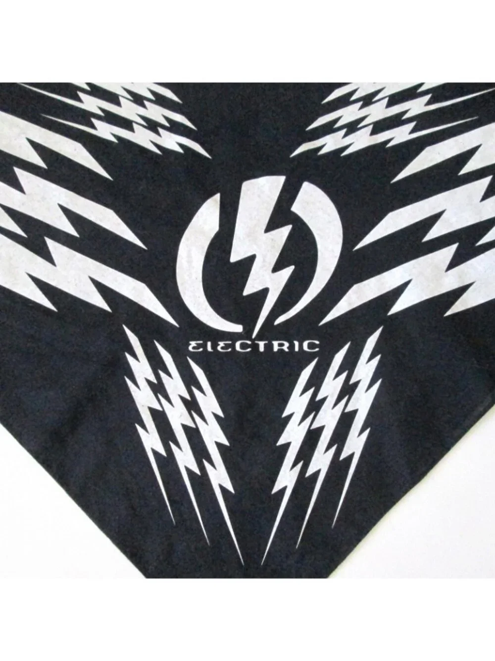 Electric Skate Surf Snow Lightning Bolt Logo Black Bandana 22